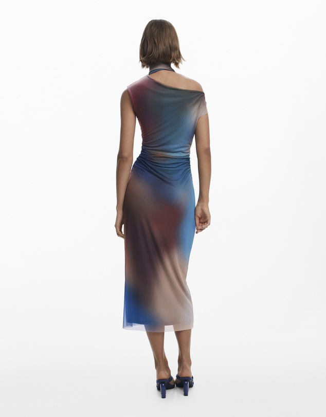 Desigual - Draped Dress with Irregular Neckline