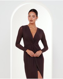 Pilgrim - Jolie V-neck Knot Gown