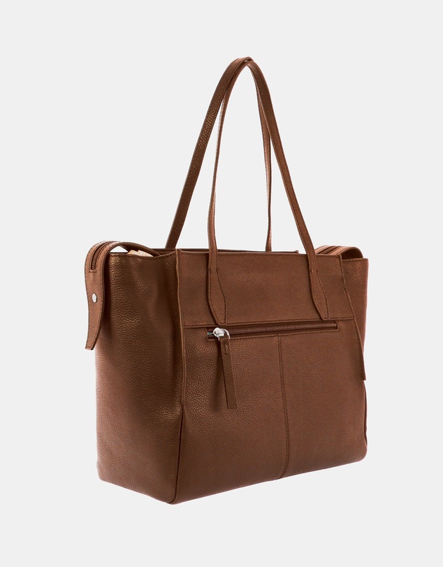 Pierre Cardin - Pierre Cardin Ladies Leather Shopper Tote