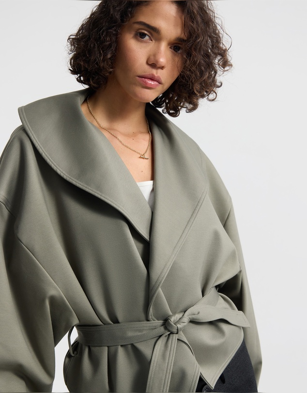 Oxford - Indie Crop Belt Waist Jacket