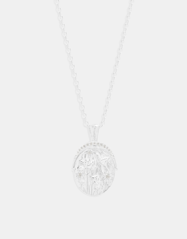 By Charlotte - Silver Everything You Are Is Enough Small Necklace