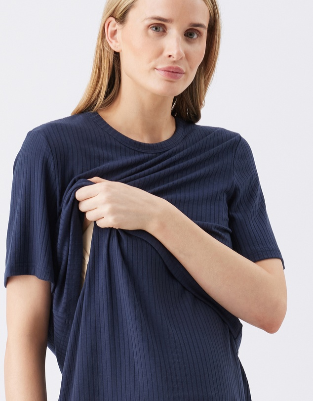 Ripe Maternity - Mike Rib Nursing Top
