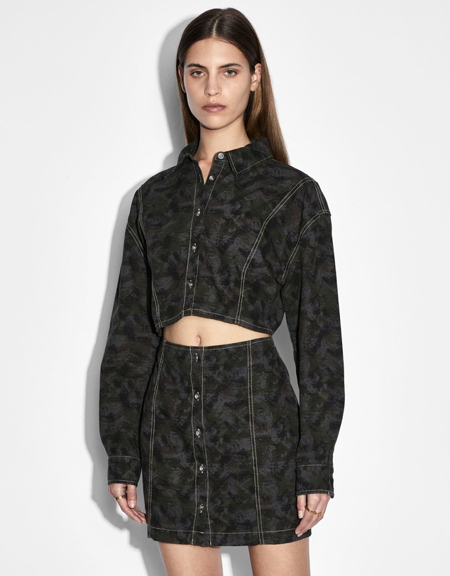 Ksubi - Cutout Shirt Dress Camo