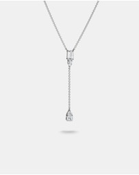 THOMAS SABO - THOMAS SABO Y Necklace with White Zirconia Stones Silver