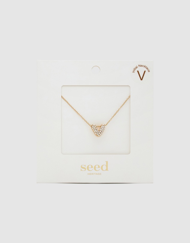 Seed Heritage - Initial Jewel Bubble Necklace