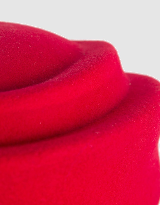 Max Alexander - Felt Red Pillbox Hat