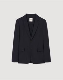 Sandro - Formal Destructure Wool Stretch Jacket