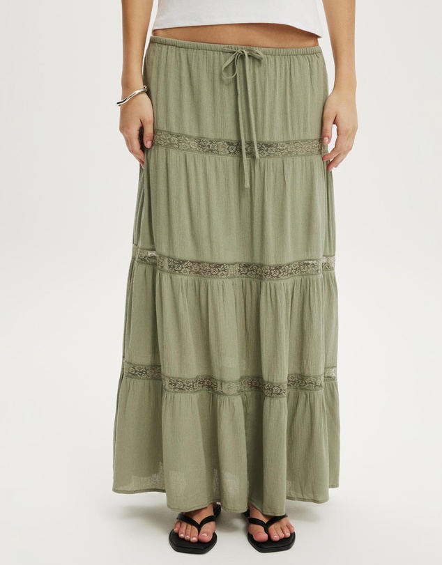 Cotton On - Haven Multi Tiered Maxi Skirt