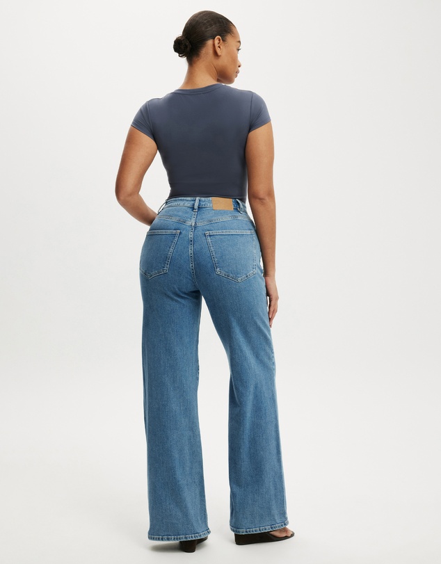 Cotton On - Curvy Stretch Wide Jeans