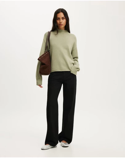 Cotton On - Mila Mock Neck Sweater