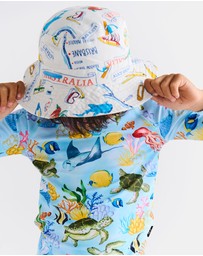 Kip&Co - Aussie Road Trip Yellow Beach Hat - Kids