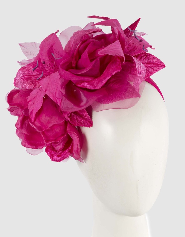 Max Alexander - Large Fuchsia Flower Headband Fascinator