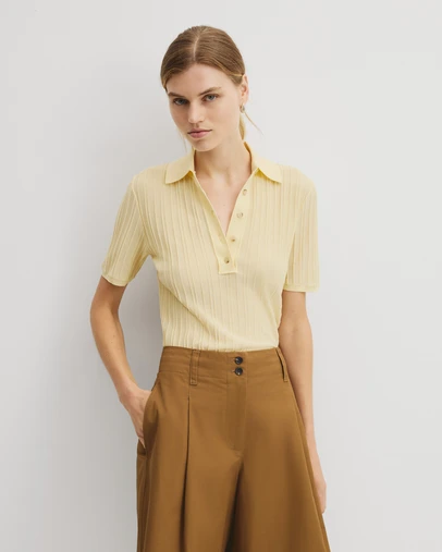 Country Road - Short Sleeve Rib Knit Polo
