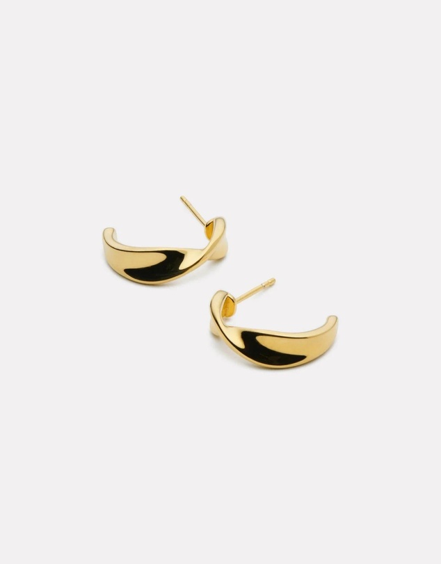 Najo - Suncrest Yellow Gold Stud Earring