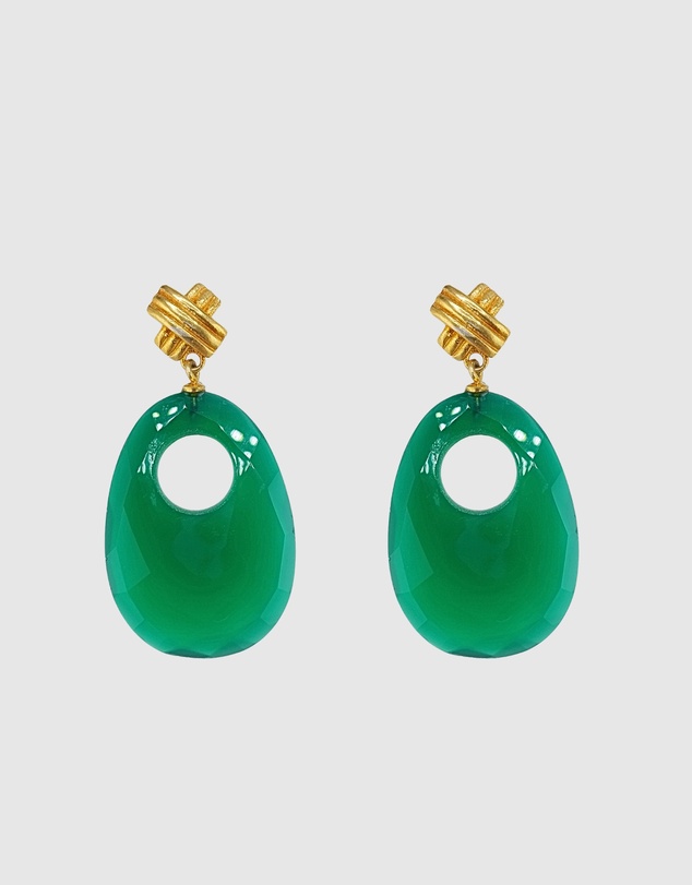 Izoa - Ivy Knot Drop Earrings