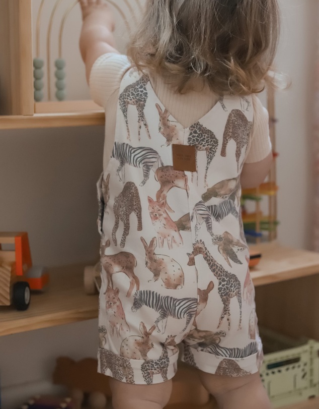 WITH LOVE FOR KIDS - Everett Short Denim Overalls - Babies - Kids