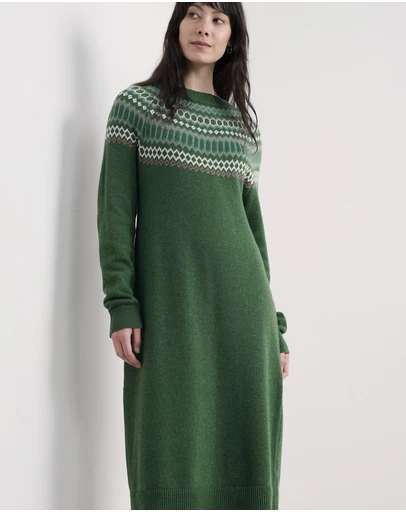 Seasalt - Seasalt Cornwall Green Bird Ring Dress