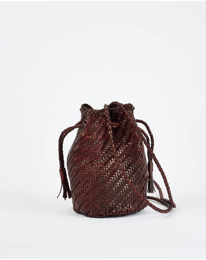 Sol Sana - Solan Leather Bucket Bag Mulberry
