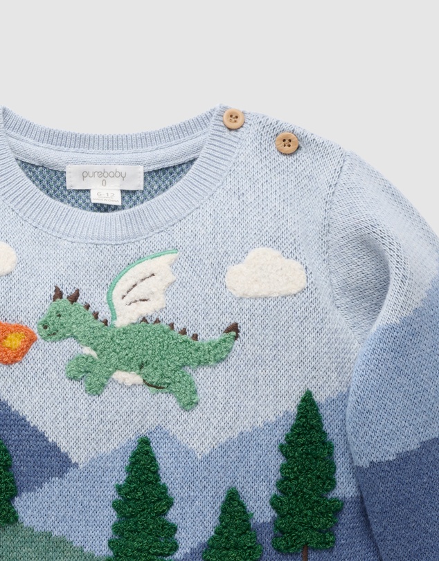Purebaby - Dragon Mountain Jumper -Kids-Babies