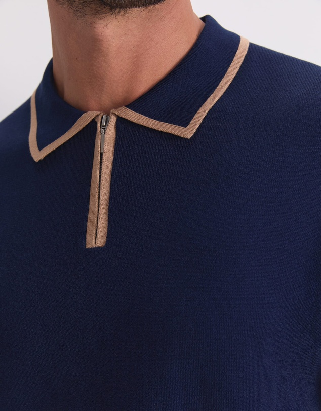 Sportscraft - Brookes 1/4 Zip Knit Polo