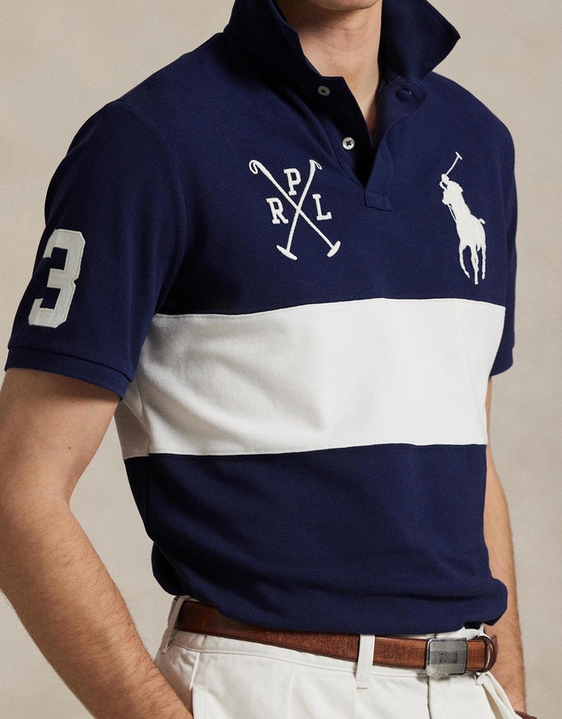 Polo Ralph Lauren - Custom Slim Fit Big Pony Mesh Polo Shirt
