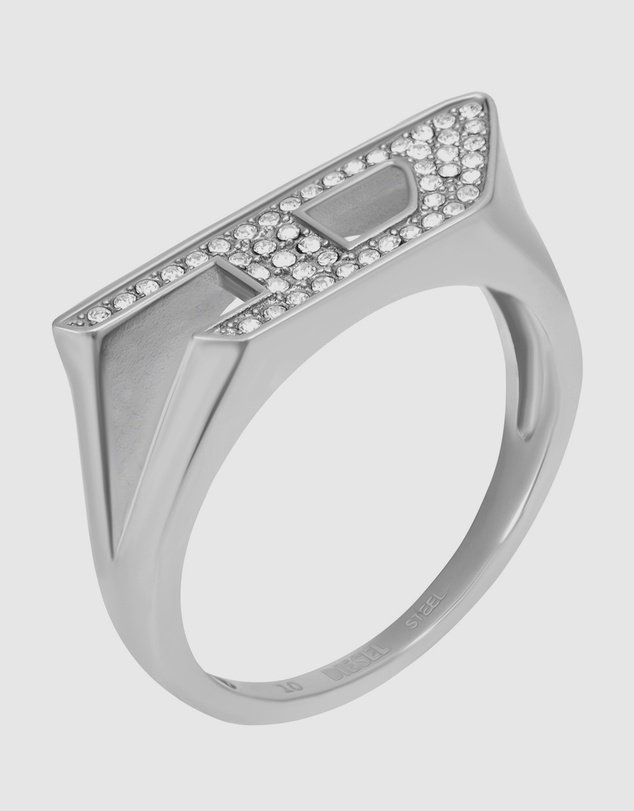 Diesel - Metamorph Silver tone signet Ring