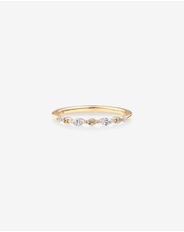 Michael Hill - Bridal Ring with 0.15 Carat TW Diamonds in 14kt Yellow Gold
