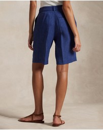 Polo Ralph Lauren - Long Pleated Linen Shorts