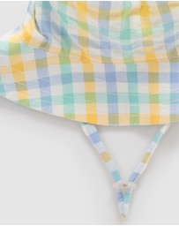 Purebaby - Check Bucket Hat -Kids-Babies