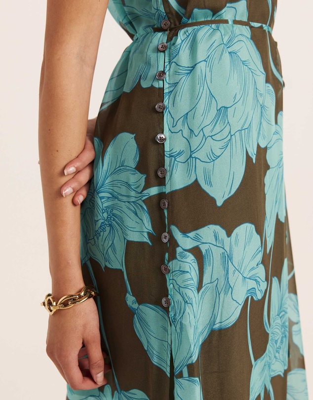 SABA - Verdisa Silk Tunic Dress