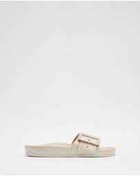 Holster - Solace EVA Slides - Sand Metallic - Women's