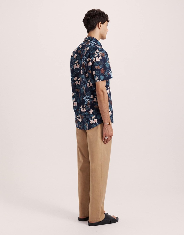 SABA - Evander Cotton Print Short Sleeve Classic Shirt