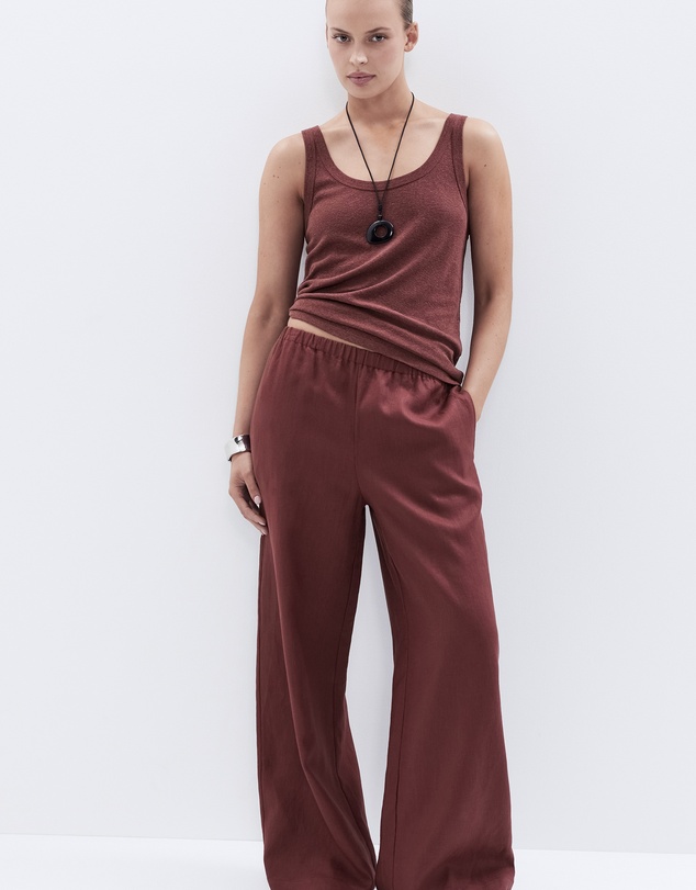 UNISON - Essential Linen Wide Leg Pant
