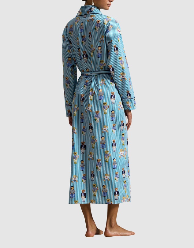 Polo Ralph Lauren - Heritage Polo Bear Shawl Collar Cotton Robe