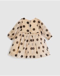 Bardot Junior - Wednesday Organza Spot Dress - Babies-Kids
