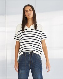 DRICOPER DENIM - Darra Cotton Polo Sweater