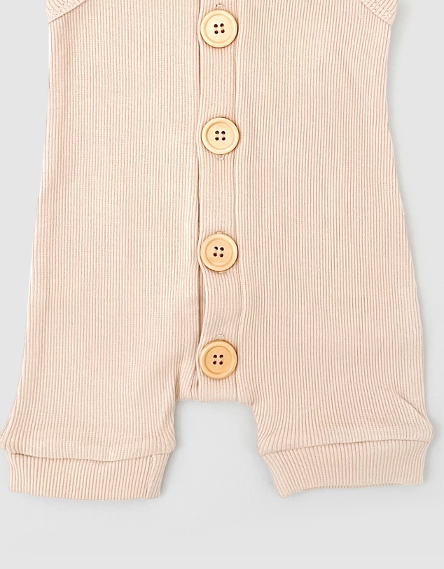 WITH LOVE FOR KIDS - BASICS Ribbed Romper - Babies