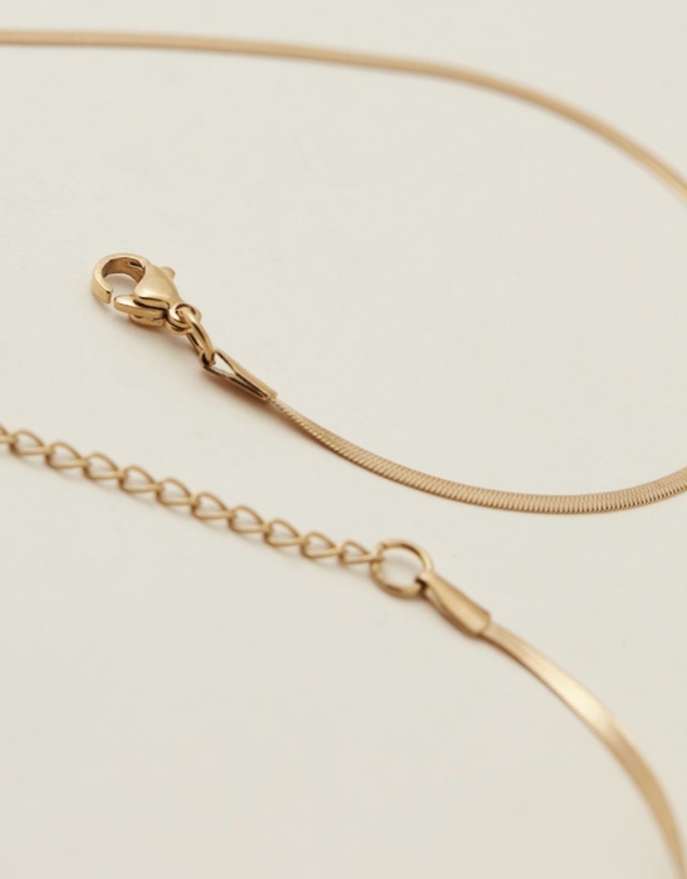 SAINT VALENTINE - Sphinx 2mm Snake Chain Necklace - Gold
