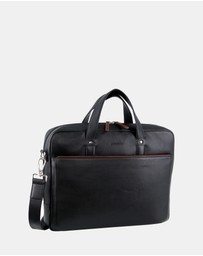 Pierre Cardin - Pierre Cardin Leather Multi-Compartment Business Bag