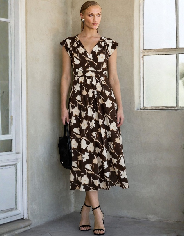 SACHA DRAKE - Cappuccino Midi Dress