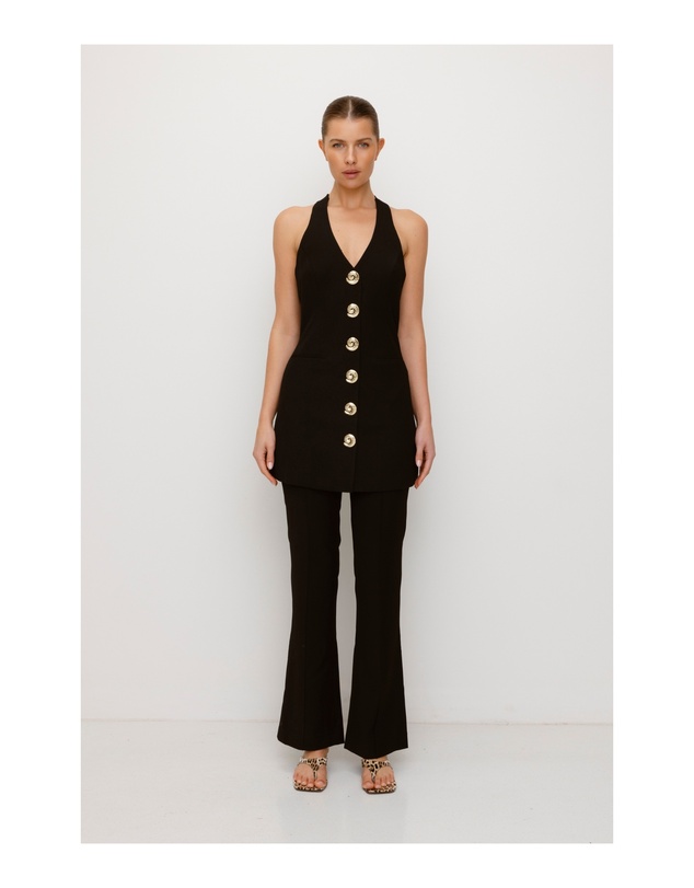 The Wolf Gang - Irida Vest Dress - Noir
