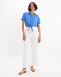 Amelius - Amabel Short Sleeve Crop Shirt