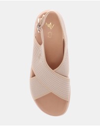 Mia Vita - Celia Wedge Sandal - Beige