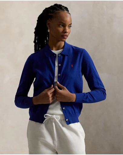 Polo Ralph Lauren - Polo-Collar Buttoned Cardigan - The ICONIC Exclusive