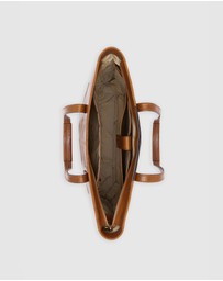 Florence - The Beatrice Tan Leather Tote Work Bag