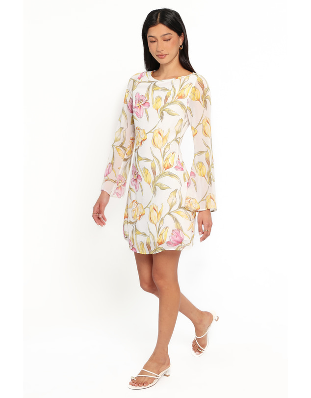 Petal & Pup - Wynona Mini Dress - Yellow Floral