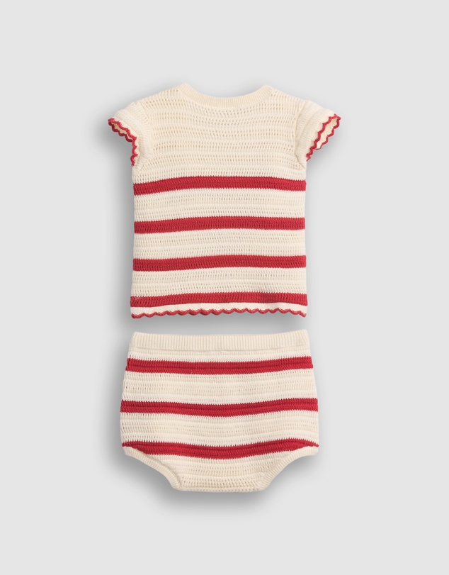 GAP - Ruffle Sleeve Crochet Tank Set - Babies