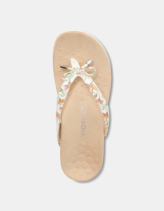 Vionic - Bella Toe Post Sandal - Marshmallow Tropical