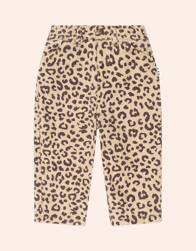 Huxbaby - Leopard Print Denim Jeans - Babies