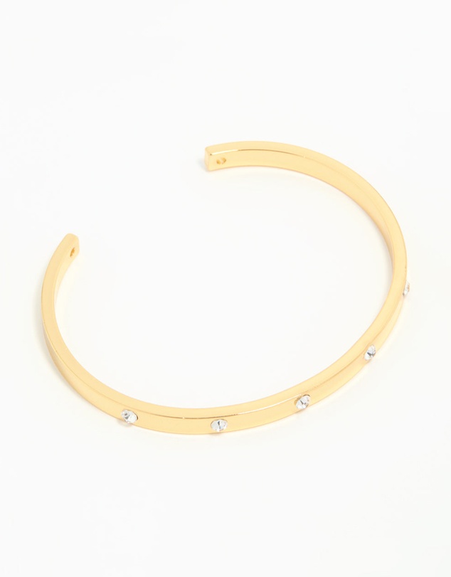 Lovisa - Gold Plated Diamante Wrist Cuff